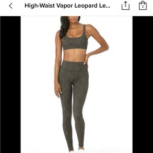 Alo yoga high waist vapor leopard leggings S